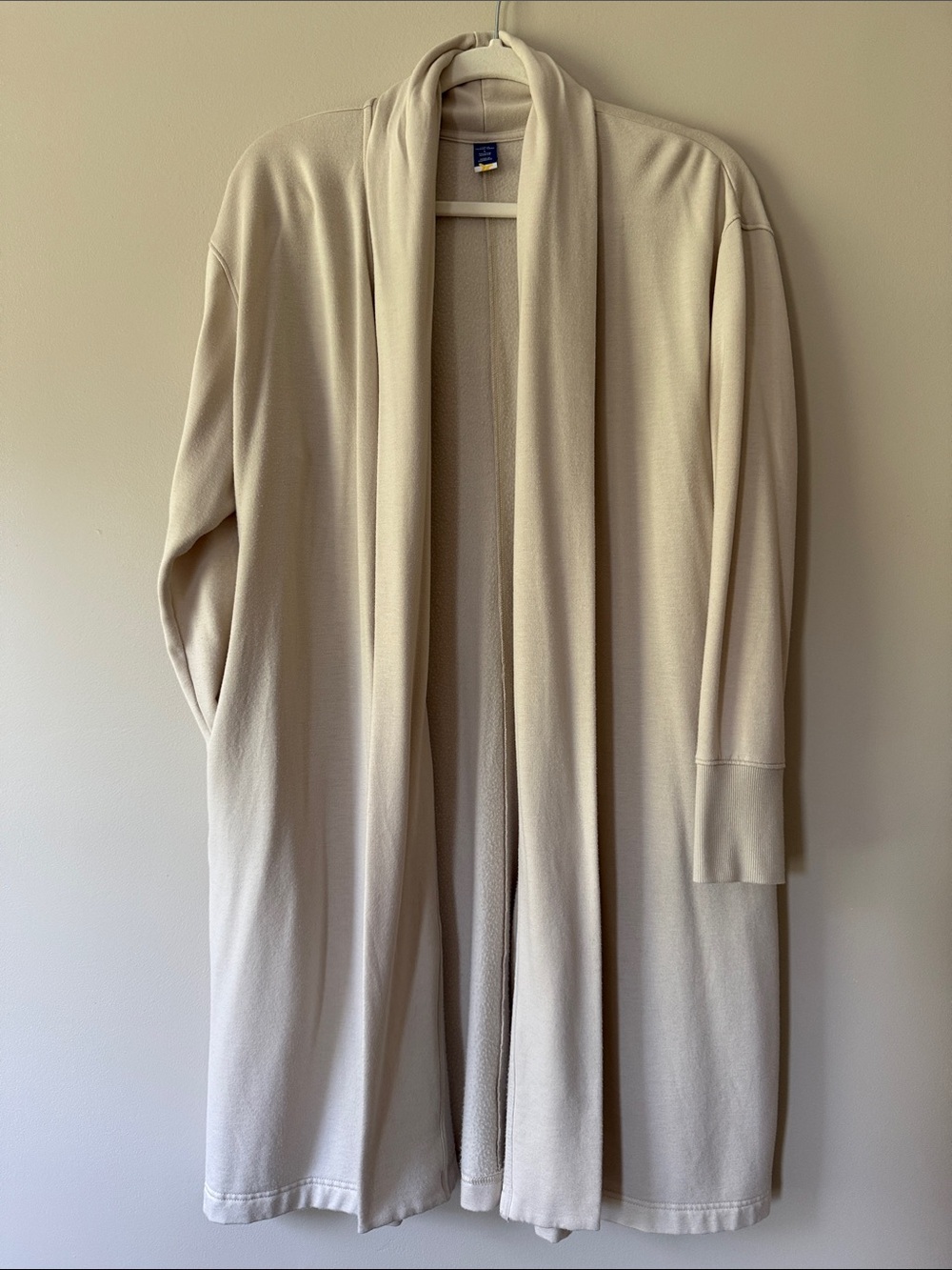 Old Navy Live-In Open-Front Longline Wrap in Wish Bone